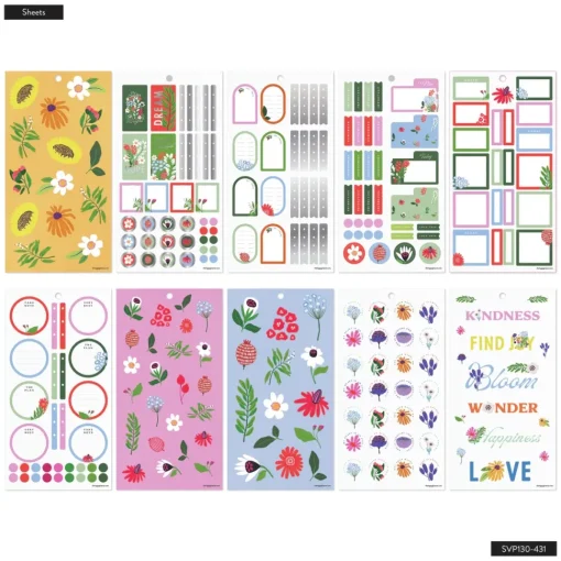Super Pack Stickers Brilliant Blooms Happy Planner