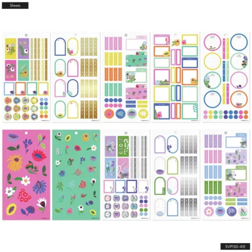 Super Pack Stickers Brilliant Blooms Happy Planner