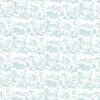 Tela de Encuadernar Toile de Jouy Azul Bebé PapersForYou 70x50cm