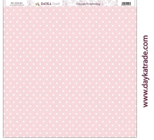 Tela DTXS-927 Estrellas rosa Dayka 30x30cm