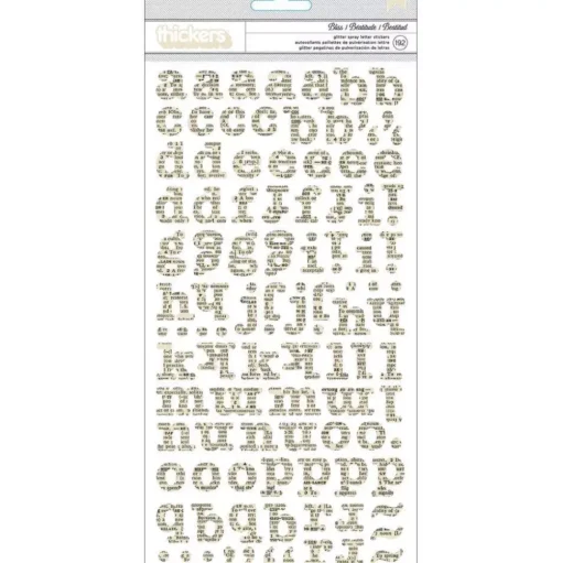 Thickers abecedario Bliss de chipboard