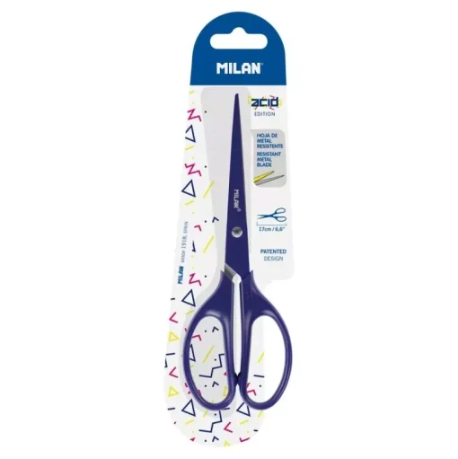 Tijeras de Oficina Acid Azul Milan 17cm