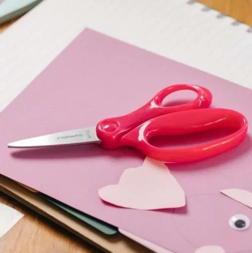 Tijeras Grandes para niños Rosa Fiskars 15cm