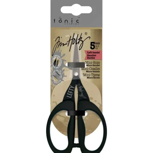 Tijeras microserradas para zurdos Tim Holtz 12cm