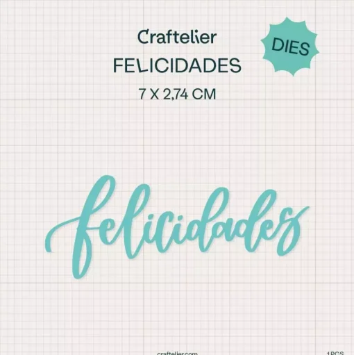 Troquel Felicidades Craftelier