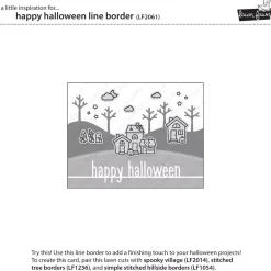 Troquel Happy Halloween Line Border Lawn Fawn