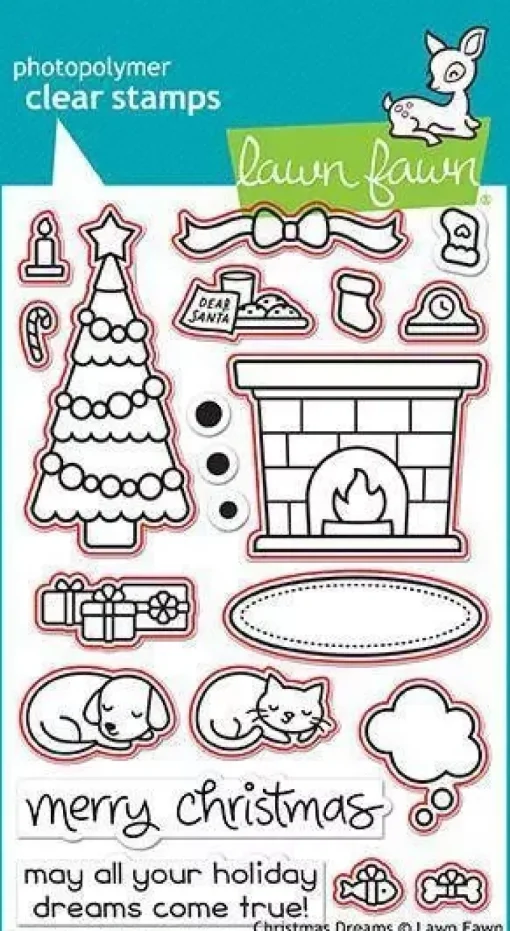 Troquel Lawn Christmas Dreams compatible con Sizzix