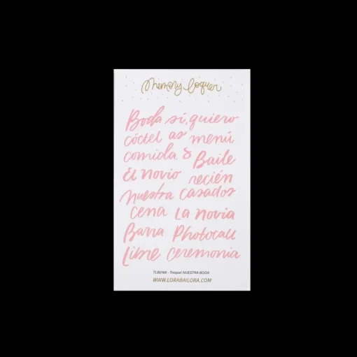 Troquel Nuestra Boda Memory Loquer Lora Bailora