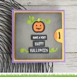 Troquel Spooky Fence Border Lawn Fawn compatible con Sizzix